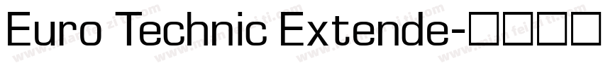 Euro Technic Extende字体转换